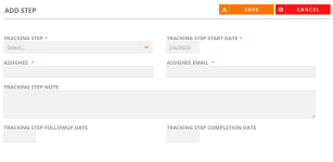 Add Step dialog